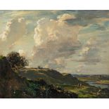ARTHUR A. FRIEDENSEN (1872-1995), Landscape in Summer, oil on board, 13" x 16", framed (subject to