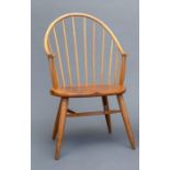 JIM NORRIS Yorkshire Furniture maker, contemporary, a spindle back Windsor style "continuous