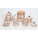 OF YORKSHIRE INTEREST - A collection of Emma Bridgewater pottery "Bettys Fat Rascal" pattern tea and
