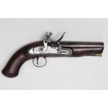 A 14 BORE FLINTLOCK HOLSTER PISTOL OF CONSTABULARY TYPE, BY BRANDER & POTTS, c.1820, with 6" proof