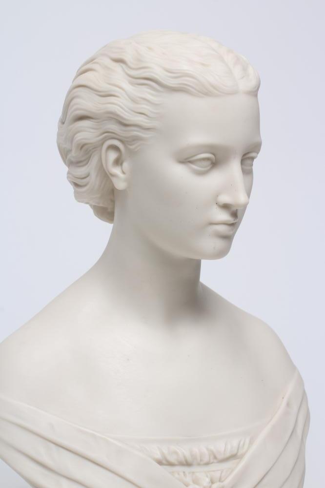 "PRINCESS ALEXANDRA" - a Copeland "Art Union of London" parian bust designed by Mary Thorneycroft, - Image 2 of 3