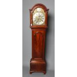 A MAHOGANY LONGCASE by C. Chandler, Norwich, the eight day movement with anchor escapement