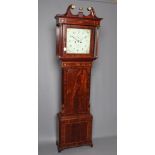 A MAHOGANY LONGCASE by William Shakeshaft, Preston, the eight day movement with anchor escapement