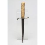 A BRITISH FIGHTING DAGGER, by Hubert M. Fawsitt & Co. Sheffield, with 6 3/4" stiletto blade