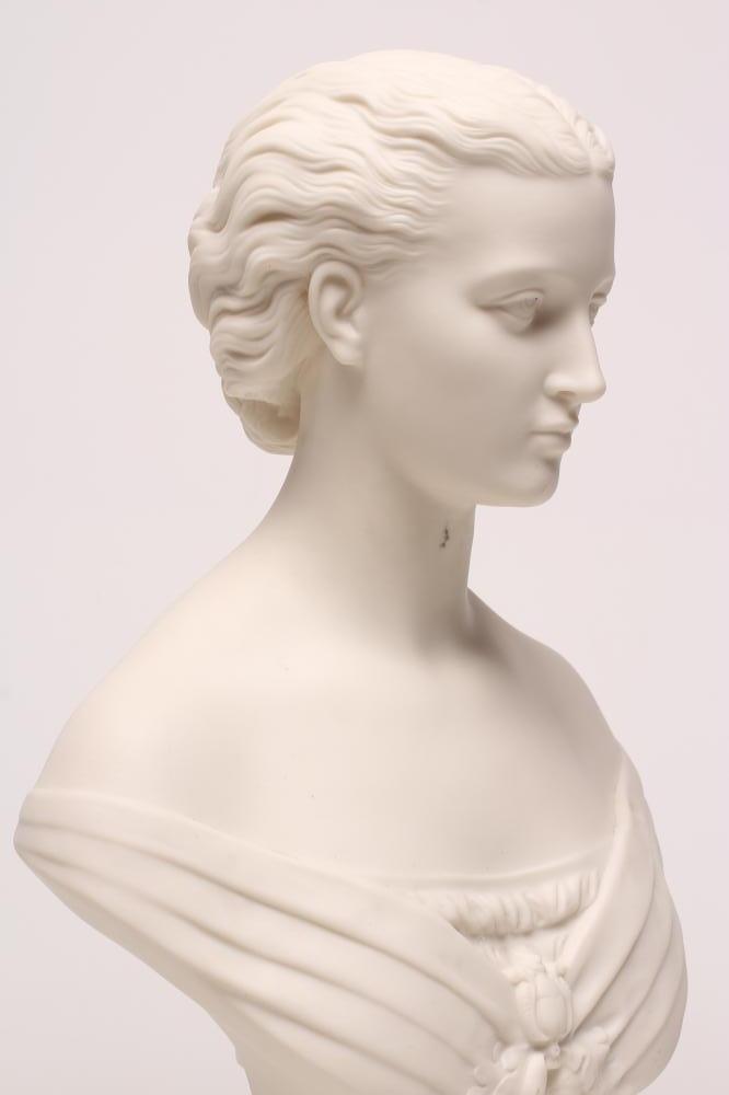 "PRINCESS ALEXANDRA" - a Copeland "Art Union of London" parian bust designed by Mary Thorneycroft, - Image 3 of 4