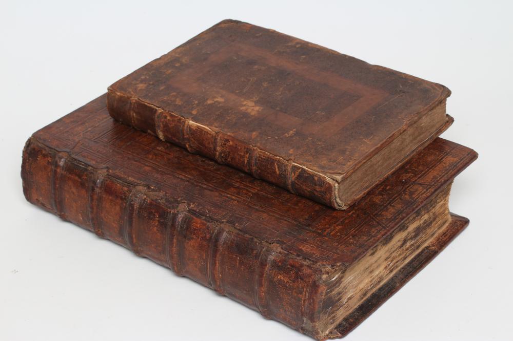 THE HOLY BIBLE containing the Old Testament and the New, 1708, half title engraved with Moses and