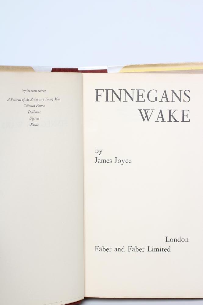 JAMES JOYCE, Finnegans Wake, 1st edition, Faber & Faber, clipped dust jacket but price still - Image 2 of 2