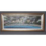 ANTONIO IANNICELLI (Italian Contemporary), "Positano", oil on canvas, signed, inscribed to