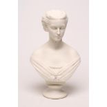 "PRINCESS ALEXANDRA" - a Copeland "Art Union of London" parian bust designed by Mary Thorneycroft,