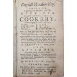 ELIZABETH MOXON - English Housewifry, 8th edition, Leedes 1758, includes Soops (sic), Pastes and