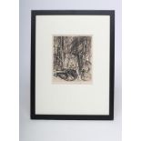 FRANK BRANGWYN (1867-1956), L'Ombre de La Croix Tree Cutters 1931, etching, signed in pencil,