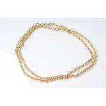 AN 18CT GOLD FANCY CHAIN LINK NECKLACE, Birmingham 1984, stamped 750, 43.1g (Est. plus 21% premium