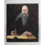 FRANCES WATT (Scottish 1923-2009), Study of a Rabbi, oil on board, signed and dated A.F. 1965,