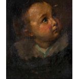 ENGLISH SCHOOL (18th Century), Bust Portrait of a Young Child, oil on canvas, unsigned, 11 1/2" x