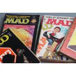 A COLLECTION OF MAD MAGAZINES, including "FIRST EDITION - COLLECTORS' ITEM!" through to no.32 (