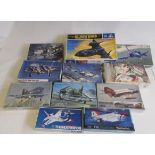 Ten plastic model Aircraft Kits by Fujimi, all modern military type in good to excellent boxes,