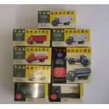 Eight Vanguards Models including Sainsbury's Van, Boots Delivery Set and Tate & Lyle's Sugar Van,