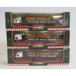 Corgi Stobart Trucks comprising 59507 Volvo, 59504 Volvo, TY87001 DAF, boxed M (Est. plus 21%