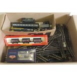 Hornby trains, track and rolling stock including Charles Stott Wagon Set, Intercity 125, G.W.R. 94XX