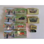 Four Yorkshire Tea vans by Lledo, all items boxed, E-M, Models of Yesteryear Y3 Model T, Y12 Model T