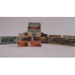 Diecast models by Lledo and others including Radio Times Horse Bus, BBC Van, Corgi AEC Regent Bus