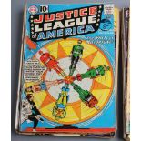 DC'S JUSTICE LEAGUE OF AMERICA COMICS, comprising No.3 "SLAVE SHIP of SPACE!", No. 4, 6 - 19 (