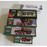 Five Corgi Eddie Stobart vehicles comprising Ford Tilt and Trailer, AEC and Trailer, Foden S21,
