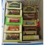Thirty four Old Time bus models by Lledo and others, boxed E-M (Est. plus 21% premium inc. VAT)