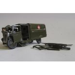 Britains Motor Ambulance (been in a bit of an accident, damage to front, doors detached, some