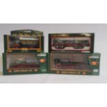 Corgi Stobart trucks comprising CC10805 Foden, 19306 Bedford, 23203 Bedford and 29103 Guy