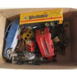 Playworn diecast vehicles by Dinky and others, most items damaged or rusting, P (Est. plus 21%
