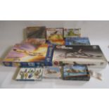 Eleven plastic kits, mainly Aircraft by Airfix and others, all items boxed, unchecked for