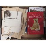 Five teddy bear reference books, two others and nine various Steiff carrier bags (Est. plus 21%