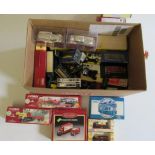 Diecast cars and lorries by Corgi, Lledo and others, some items boxed, others poor, E-P (Est. plus