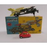 Corgi Bloodhound Missile (nose damaged), boxed, F, and a Corgi 1109 Heinkel in red, F (Est. plus 21%