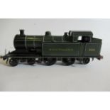 Handmade Southern Railway 4-4-2 Tank with Leeds 0-4-0 three rail mechanism, finished in S.R. lined