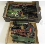 Playworn and damaged locomotive bodies and parts, suitable for use in repairs and restoration (