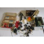 Action Man accessories, an Action Man figure, and Palitoy empty Action Man boxes, F (Est. plus 21%