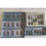 Modern Issues Britains figures comprising Royal Marines Band, Flag Carriers, Scots Guards