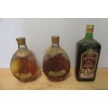 1 bottle Dimple Haig old blended scotch Whisky, together with 1 US quart Pinch Haig and Dewar's De