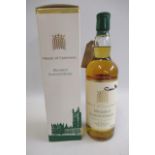 A bottle of House of Commons Blended Scotch Whisky, bottled by Gordon & Macphail and signed by