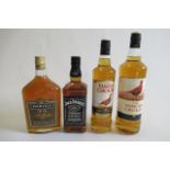 1 litre Famous Grouse blended Whisky, 1 bottle Famous Grouse Whisky, 1 bottle Jack Daniel's No.7,