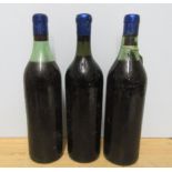 3 unlabelled old Cognac-style bottles (Est. plus 21% premium inc. VAT)