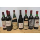 8 bottles of European and New World Wine, comprising 2 bottles 2001 Boschendal Pavillion Rouge, 1