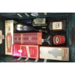 A quantity of liqueurs and spirits comprising 1 boxed bottle Courvoisier Club Cognac, 1 boxed bottle