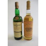 1 bottle Glenmorangie 10 year old single malt Whisky, and 1 bottle The Glenlivet 12 year old
