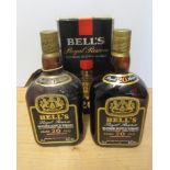 2 bottles Bell's 20 year old Royal Reserve Whisky, one boxed (Est. plus 21% premium inc. VAT)