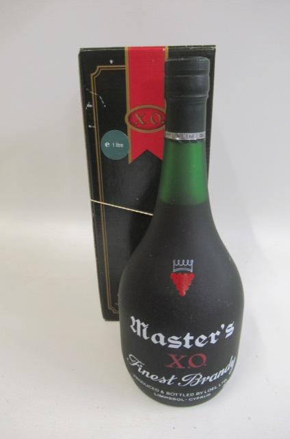 1 litre of Master's X.O. Finest Brandy, boxed (Est. plus 21% premium inc. VAT)