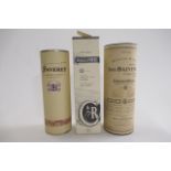 1 bottle Cragganmore 12 year old single malt whisky, boxed, together with a boxed 1 litre Balvenie