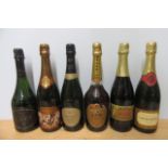 6 bottles of sparkling wine comprising 1 bottle 2012 Bauchet Memoire Millesime champagne, 1 bottle